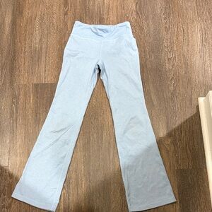 Athleta girl Light Blue Flare Leggings medium